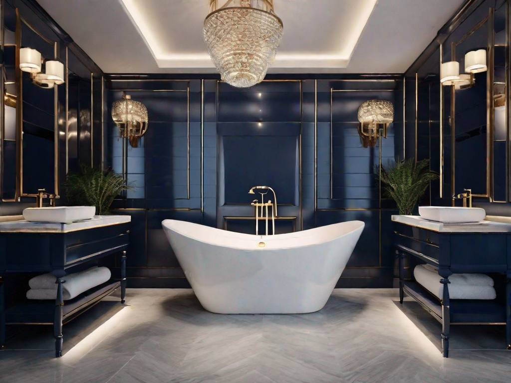 Odkryj wyjątkowe płytki „Love You Navy” – idealne dla Twojej łazienki